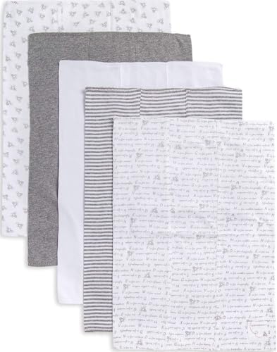 Burts Bees Baby Infant Burp Cloths, 100% Organic Cotton Extra Absorbent Soft by BurtsBeesBaby