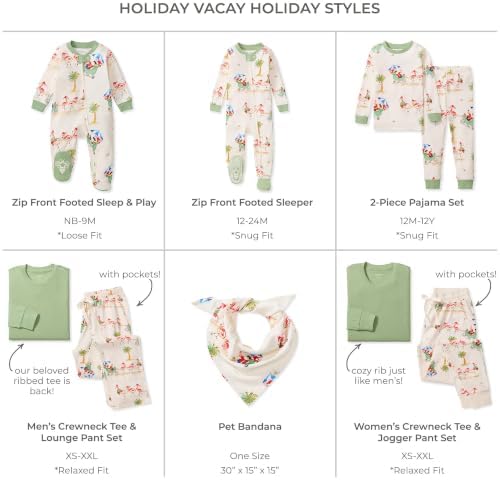 Burt's Bees Baby Matching Family Jammies, Organic Cotton, Holiday Pajamas - Image 2