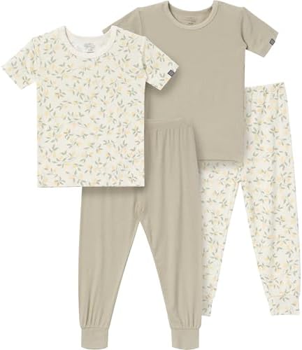 MODERNMOMENTS Baby Viscose 4-piece Tight Fitting Pajama Sets by ModernMomentsbyGerber