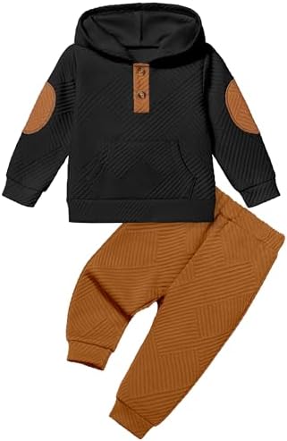 Oranchids Toddler Baby Boy Clothes Long Sleeve Hoodie Sweatshirt Tops and Pants by Oranchids