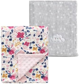 CREVENT 2Pcs 30''X40'' Cute Cozy Fluffy Warm Baby Blankets by CREVENT