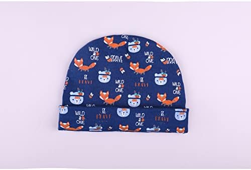 MAMIMAKA Baby Hat and Mittens Set Newborn Baby Hats Caps - Image 4