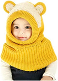 Baby Winter Hat Scarf Set, Unisex Infant Toddler Kids Hat Scarf by GZMM
