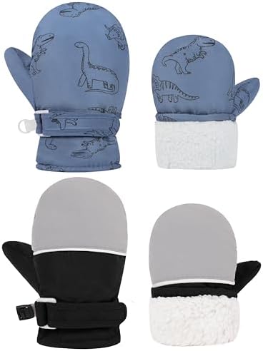 Infant Baby Toddler Winter Mittnes Lined Fleece Snow Gloves by UrbanVirgin