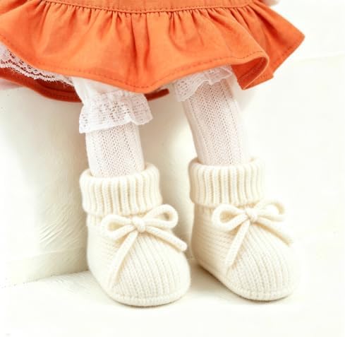 Jastore Baby Booties Newborn First Walkers Cozy Shoes Warm Knit Soft Booties - Image 7