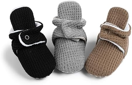 Meckior Newborn Infant Baby Girls Boys Warm Fleece Winter Booties First Walkers - Image 3