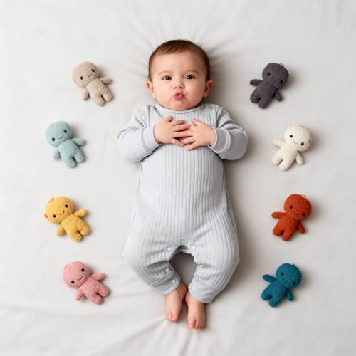 Baby Romper Long Sleeve Pure Cotton Unisex One Piece Jumpsuit, Newborn Clothes - Image 5