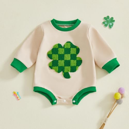 VISGOGO Newborn Infant Baby Boy Oversized Romper Sweater Bodysuits Coming Home - Image 4