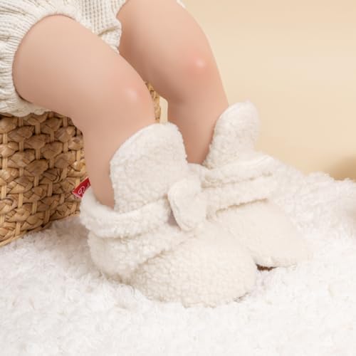 HsdsBebe Unisex Newborn Baby Cotton Booties Non-Slip Sole - Image 2