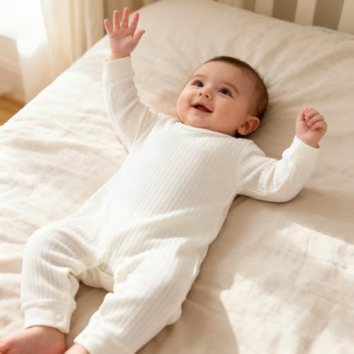 Baby Romper Long Sleeve Pure Cotton Unisex One Piece Jumpsuit, Newborn Clothes - Image 3