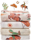 Baby Swaddle Blankets, Bamboo Muslin Receiving Blanket | 4-Pack, Lightweight & by IBESTOPIA