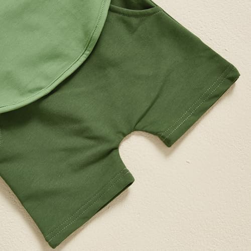 Toddler Baby Boy Hooded Dinosaur Summer Outfit Funny T-Shirt Shorts Set - Image 5