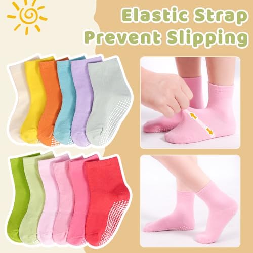 HYCLES Non-Slip Toddler Socks, Girl Grip Socks - Image 3