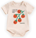 hrcfbk Infant Baby Boys Girls Bodysuit Newborn Short Sleeve Funny Letters Print by Hrcfbk