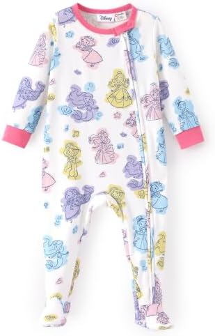 Disney Baby Boys Zip One-Piece Non-Slip Footie Romper by Disney