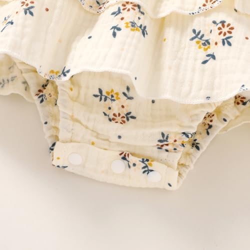 YOUNGER TREE Baby Girl Clothes Infant Summer Romper Dress Sleeveless Bodysuit - Image 5