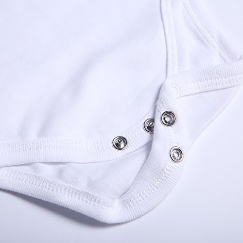 ROMPERINBOX Unisex Baby Onsies Solid Baby Bodysuit Romper Blank - Image 3