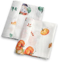 Baby Swaddle Blankets, Bamboo Muslin Receiving Blanket | 2-Pack, Lightweight & by IBESTOPIA