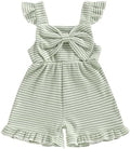 Little Girl Romper Toddler Overalls Summer Bow Jumpsuit Boho Outfit 6M-5T by Nibbcoa