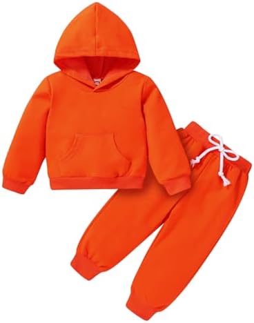 Happy Town Baby Fall Outfits for Girl Boy Long Sleeve Hoodie Top and Long by HappyTown