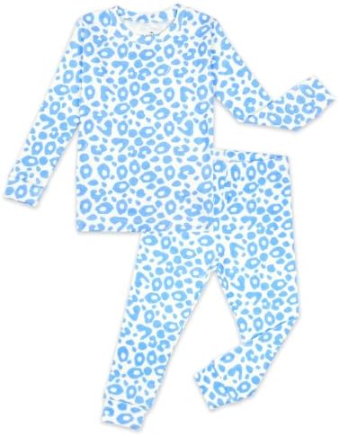 moimoln Cotton Modal Baby Toddler Pajamas Check Solid Leopard 6M-8Y by moimoln