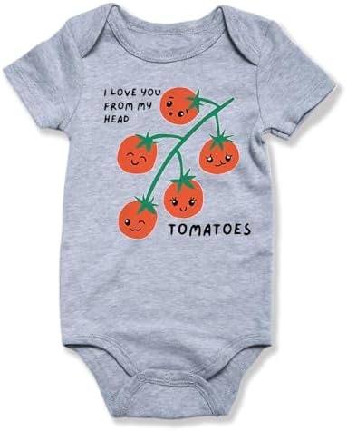 hrcfbk Infant Baby Boys Girls Bodysuit Newborn Short Sleeve Funny Letters Print by Hrcfbk