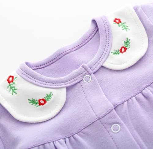 Infant Baby Girl Long Sleeve Romper Cotton Cute Style Newborn Toddler Jumpsuit - Image 3