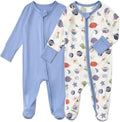 Aablexema Baby Rayon of Bamboo Footed Pajamas Zipper by Aablexema