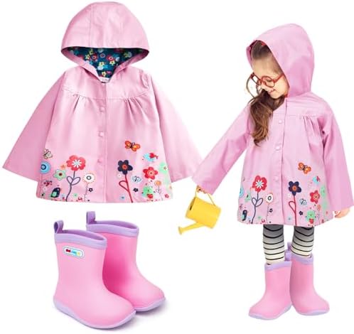 Twistover 2 Pcs Toddler Raincoat Boot Set by Twistover