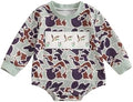 VISGOGO Newborn Infant Baby Boy Oversized Romper Sweater Bodysuits Coming Home by VISGOGO