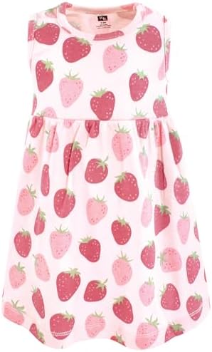 Hudson Baby Infant and Toddler Girls Cotton Dress and Cardigan Set - Image 4