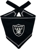 Pets First NFL Las Vegas Raiders TIE Bandana, Large/X-Large. Dog Bandana Scarf by PETSFIRST