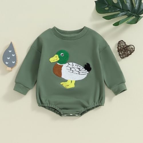 VISGOGO Newborn Infant Baby Boy Oversized Romper Sweater Bodysuits Coming Home - Image 2