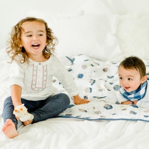 Little Unicorn Muslin Quilt Blanket | 100% Cotton Soft Multi-Layered Muslin - Image 7