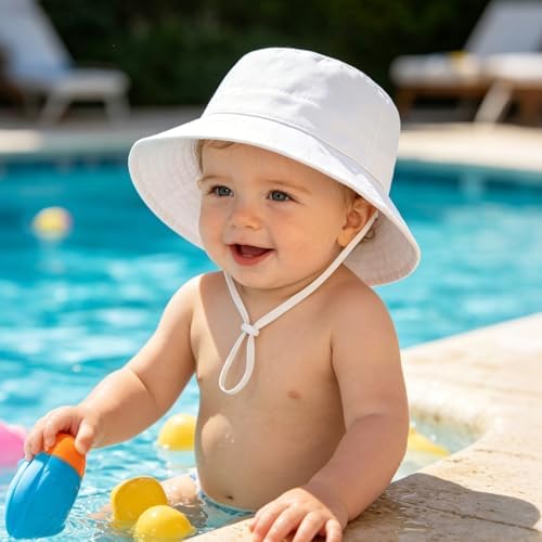 Baby Sun Hat UPF 50+ Toddler Bucket Summer Kids Beach Hats - Image 3