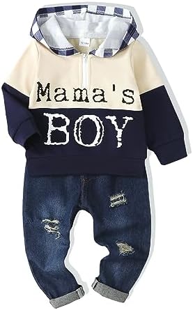 XUANHAO Baby Boy Clothes Toddler Outfits Hoodie Jeans Clothing 12 Months-5T by XUANHAO