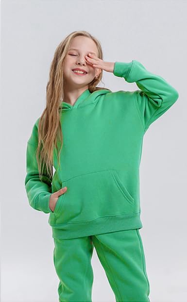 Toddler Boys Girls Sweatshirt Cotton Solid Fall Pullover Hoodie | Long Sleeve - Image 4