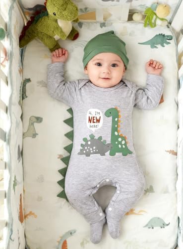 GRNSHTS Newborn Baby Boy Romper Coming Home Outfits Letter Print Bodysuit - Image 7
