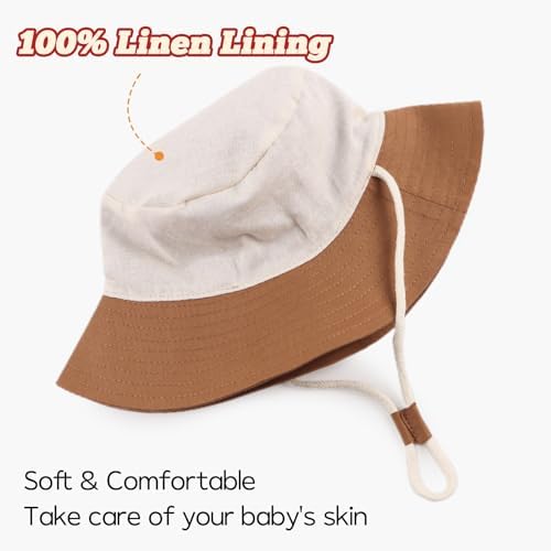 Bamery Baby Toddler Girls Bucket Hat Newborn Sun Hats - Image 4