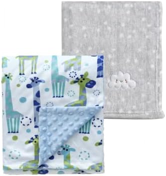 CREVENT 2Pcs 30''X40'' Cute Cozy Fluffy Warm Baby Blankets by CREVENT