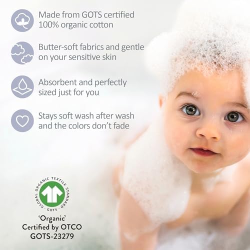 Butterblu River 10-Pack Baby Terry Washcloths 100% Organic Cotton Absorbent - Image 6
