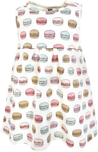 Hudson Baby Infant and Toddler Girls Cotton Dress and Cardigan Set - Image 4