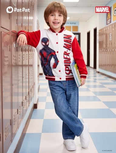 Disney Bomber Jacket Spider Man Marvel Toy Story Cars Varsity Cardigan2-13Y - Image 2