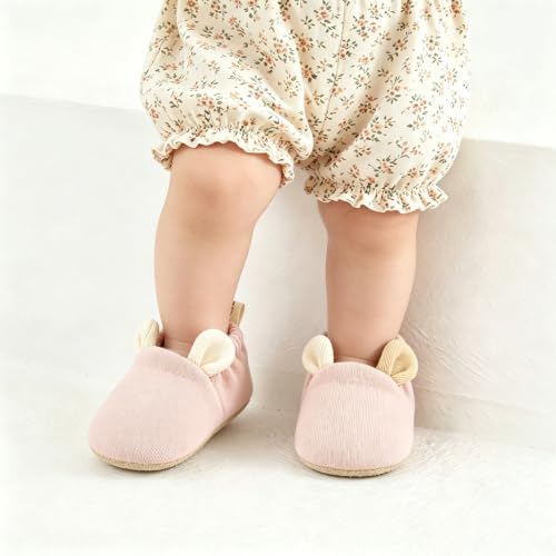 Jastore Baby Girls Booties Newborn Infant Shoes Cozy Soft Warm Cotton Boots - Image 3