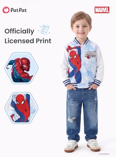 Disney Bomber Jacket Spider Man Marvel Toy Story Cars Varsity Cardigan2-13Y - Image 4