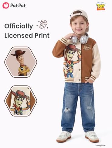 Disney Bomber Jacket Spider Man Marvel Toy Story Cars Varsity Cardigan2-13Y - Image 4