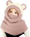 Baby Winter Hat Scarf Set, Unisex Infant Toddler Kids Hat Scarf by GZMM