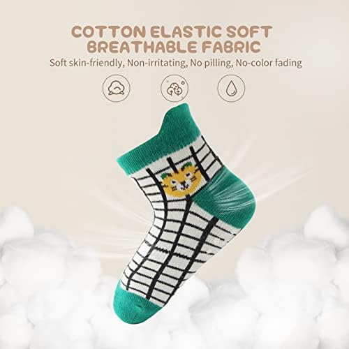 Aroveea Toddler Socks Non Slip Grip Ankle Baby 12 Pack - Image 3