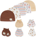 MAMIMAKA Baby Hat and Mittens Set Newborn Baby Hats Caps by MAMIMAKA