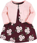 Hudson Baby Infant and Toddler Girls Cotton Dress and Cardigan Set by HudsonBaby